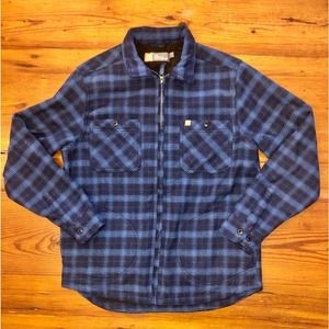 The American Outdoorsman Men's Fleece Lined Flannel Print Shirt Jacket